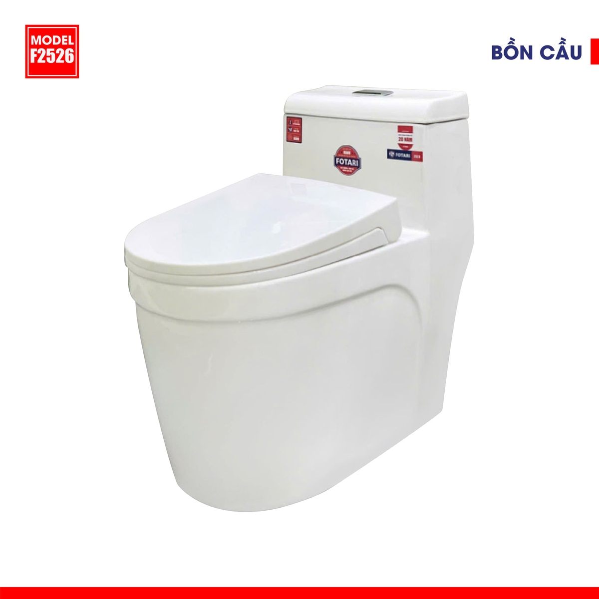 Bồn Cầu Nguyên Khối F-2526