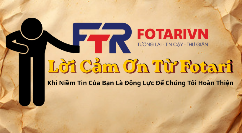 Lời cảm ơn từ Fotari