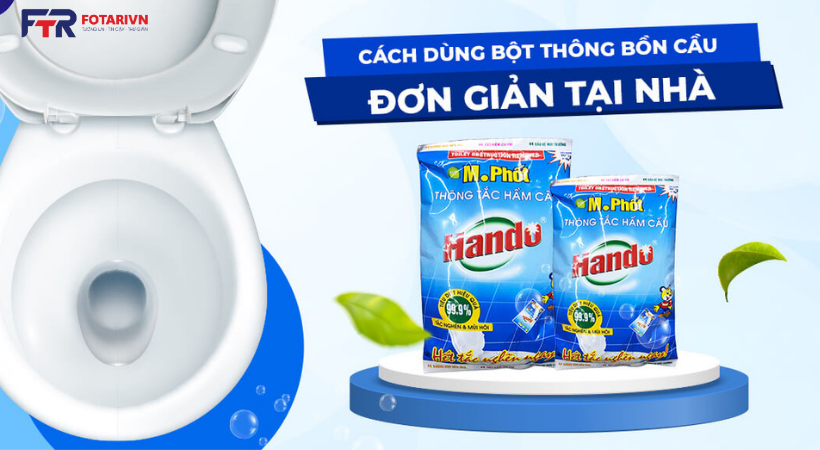 Cách sử dụng nước thông bồn cầu đúng cách