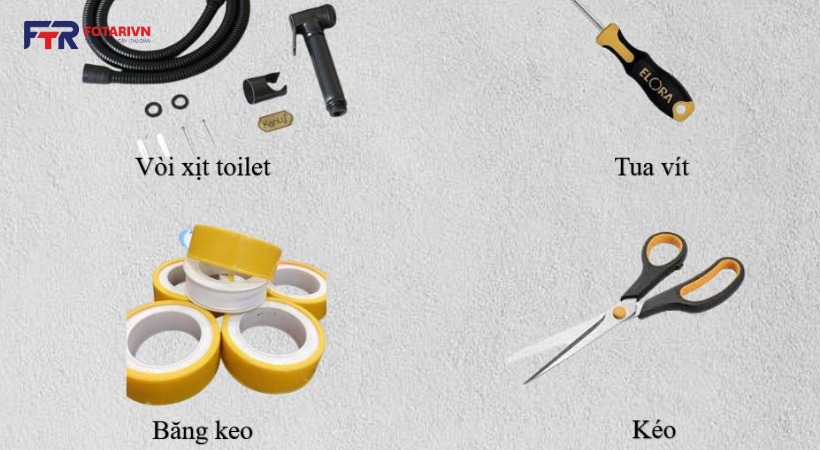 Hướng dẫn chi tiết cách gắn vòi xịt vệ sinh