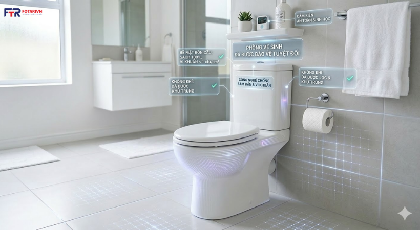 Bí quyết vệ sinh bồn cầu đúng cách, kháng khuẩn an toàn