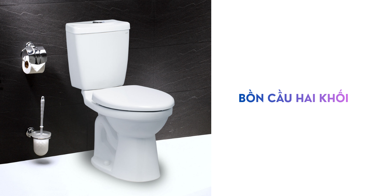 Bồn cầu hai khối