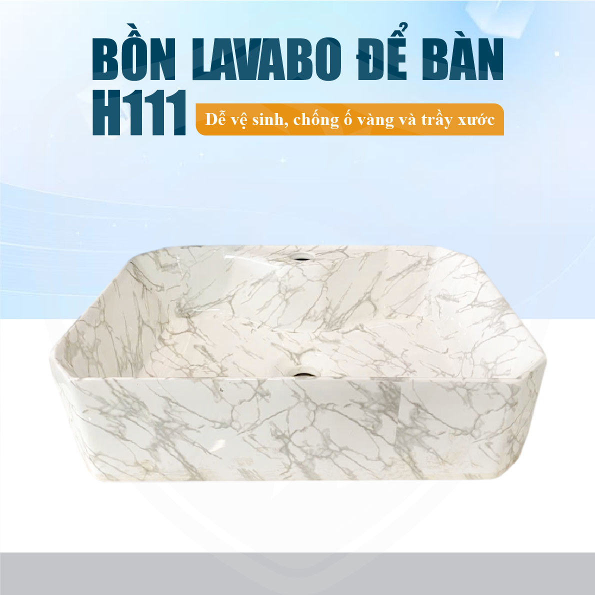 Lavabo Để Bàn Vân Mây Fotari H-111