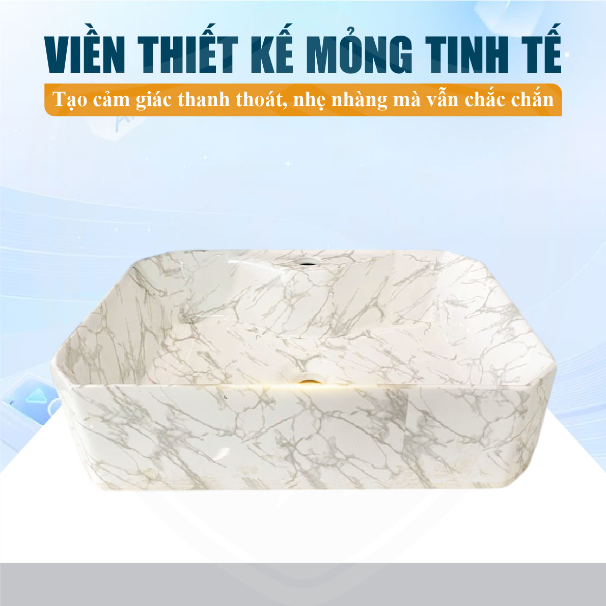 Lavabo Để Bàn Vân Mây Fotari H-111