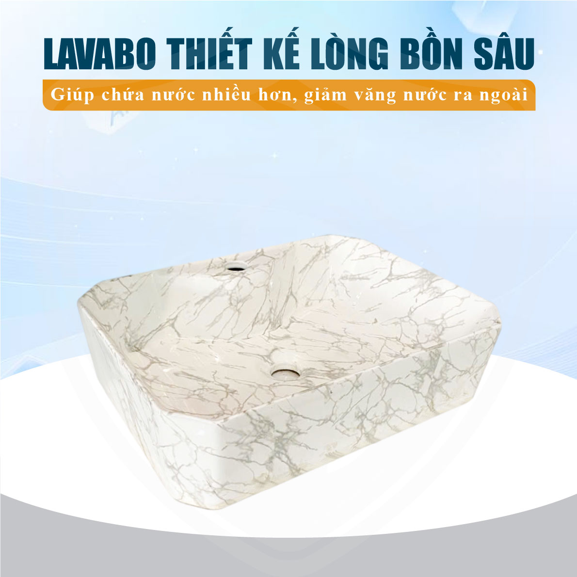 Lavabo Để Bàn Vân Mây Fotari H-111