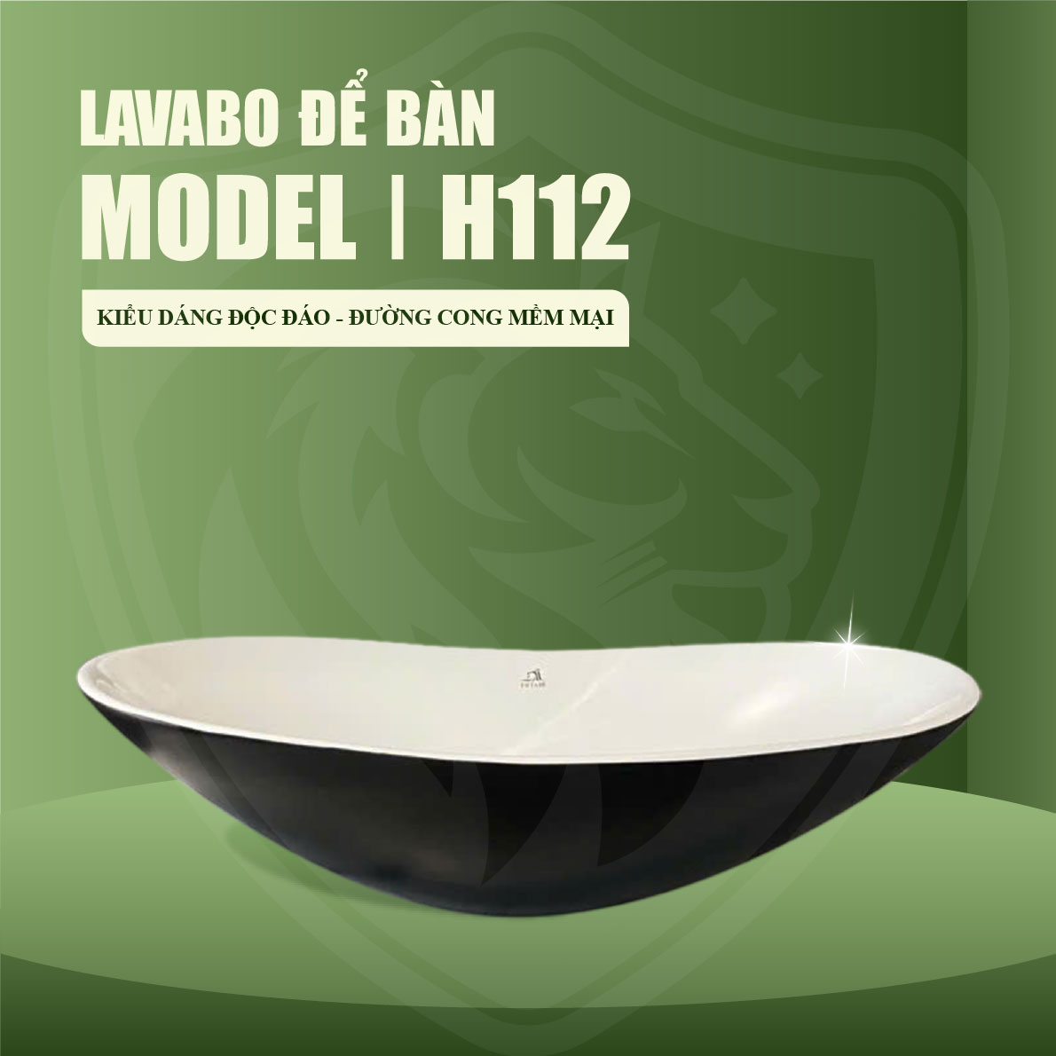 Chậu Lavabo Men Sứ Tráng Viền Fotari H-112