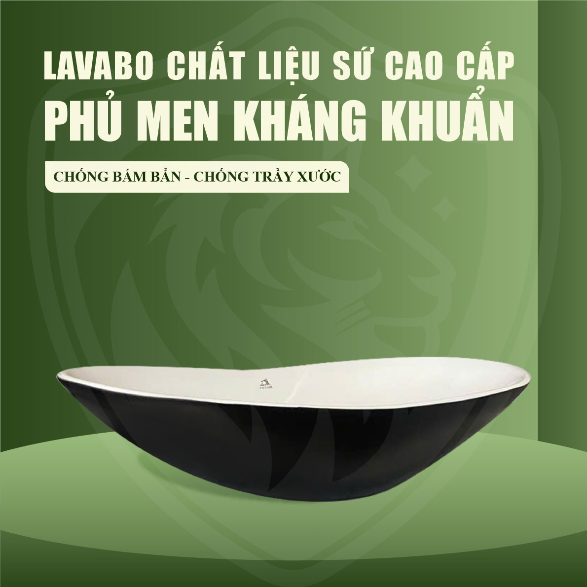 Chậu Lavabo Men Sứ Tráng Viền Fotari H-112