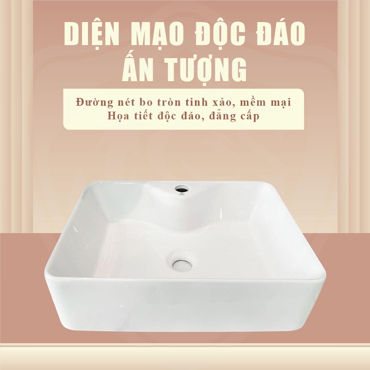 Chậu Lavabo Sứ Để Bàn Fotari H-871