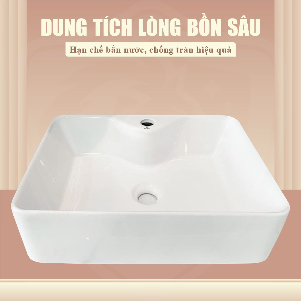 Chậu Lavabo Sứ Để Bàn Fotari H-871