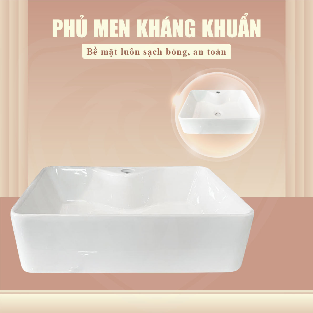 Chậu Lavabo Sứ Để Bàn Fotari H-871
