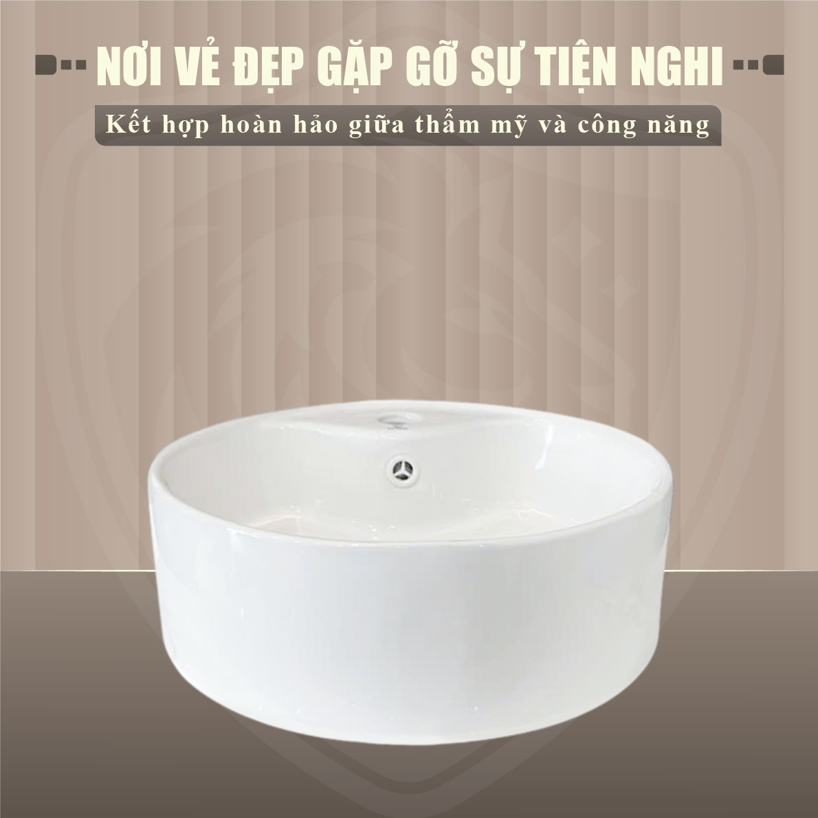 Lavabo Tròn Đặt Bàn Fotari H-872