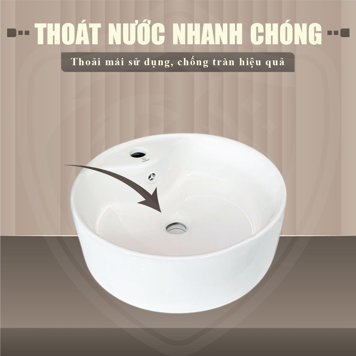 Lavabo Tròn Đặt Bàn Fotari H-872
