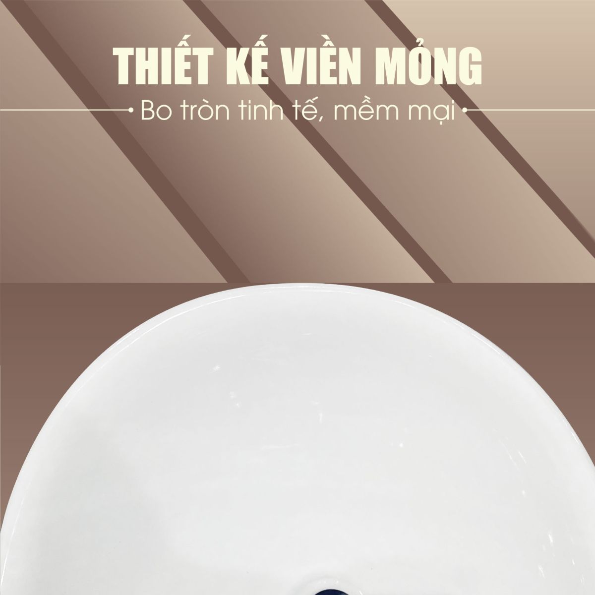 Lavabo Treo Tường Nguyên Khối Fotari H-882 5