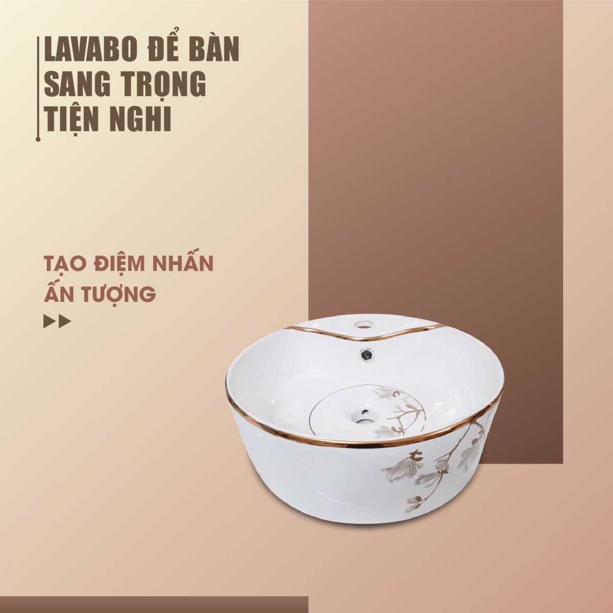 Lavabo Sứ Dáng Tròn H-885 4