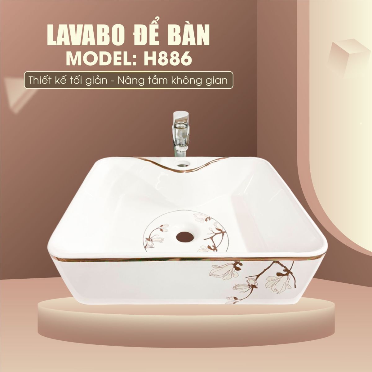 Chậu Lavabo Để Bàn Fotari H-886 2