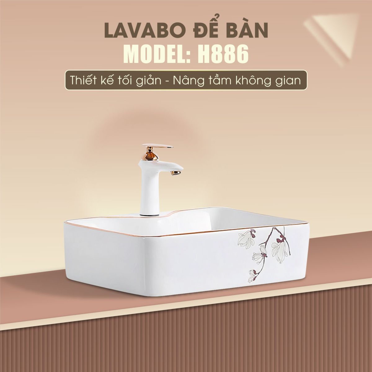 Chậu Lavabo Để Bàn Fotari H-886 6