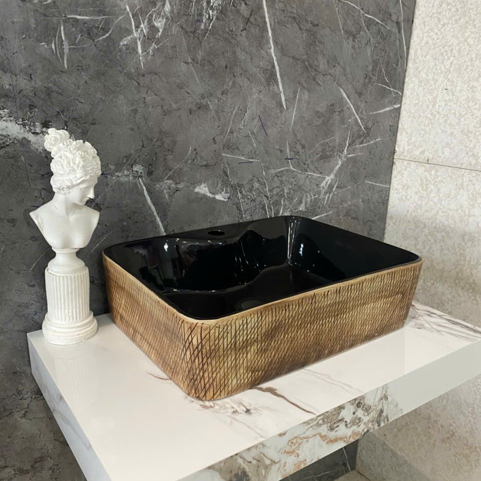 Chậu lavabo sứ đặt bàn Fotari H-888