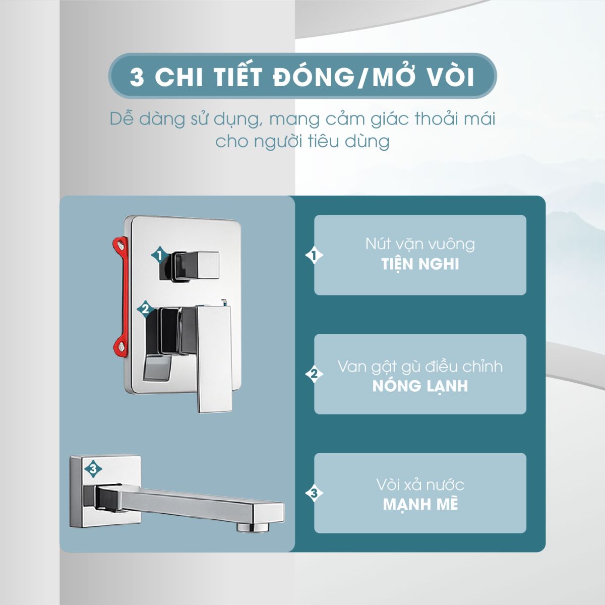 Sen Cây Nóng Lạnh Âm Tường Fotari SAT104 5