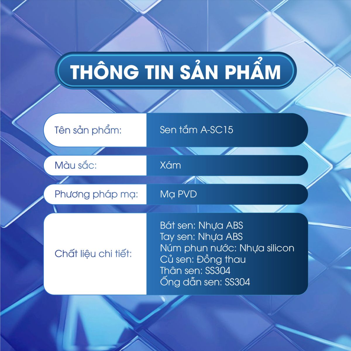 Sen Cây Tắm Đứng Nóng Lạnh Fotari A-SC15 8