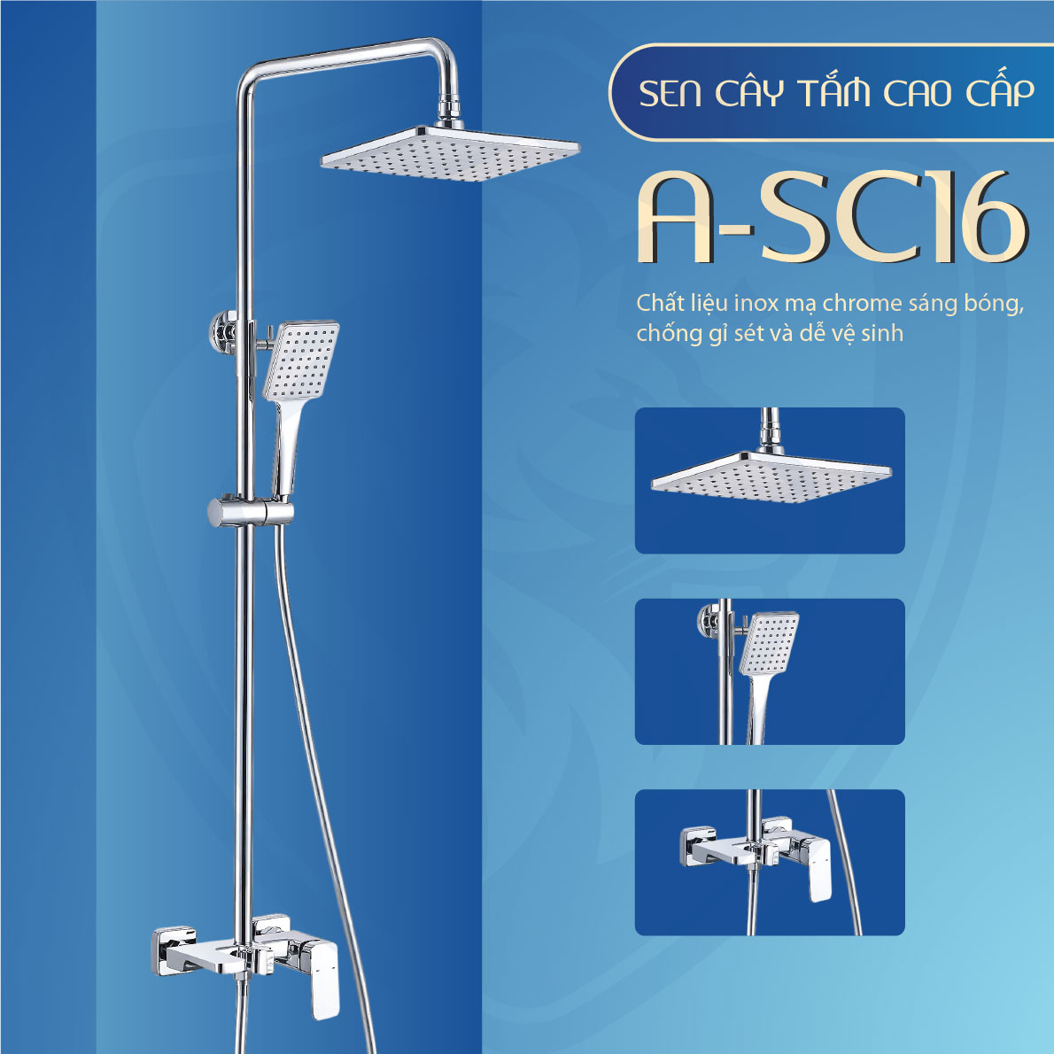 Sen Tắm Cây Nóng Lạnh Đồng Thau A-SC16 