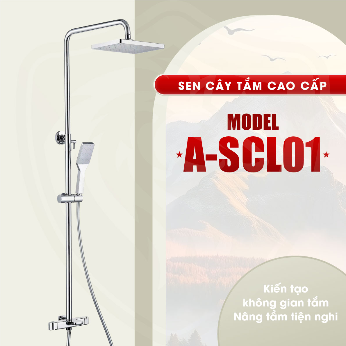 Sen cây tắm đứng Lạnh A-SCL01