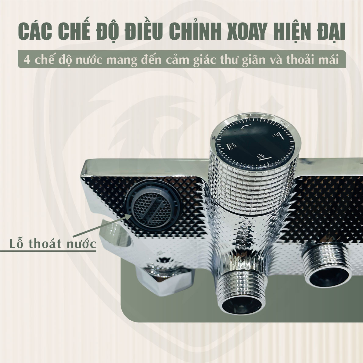 Cây Sen Tắm Nóng Lạnh Đồng Thau Fotari F-1031