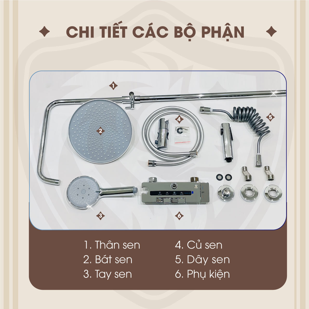Sen Cây Tắm Nóng Lạnh Tròn Fotari F-1036 