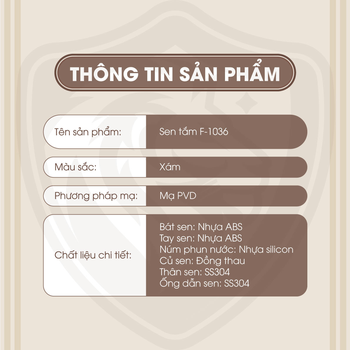 Sen Cây Tắm Nóng Lạnh Tròn Fotari F-1036 