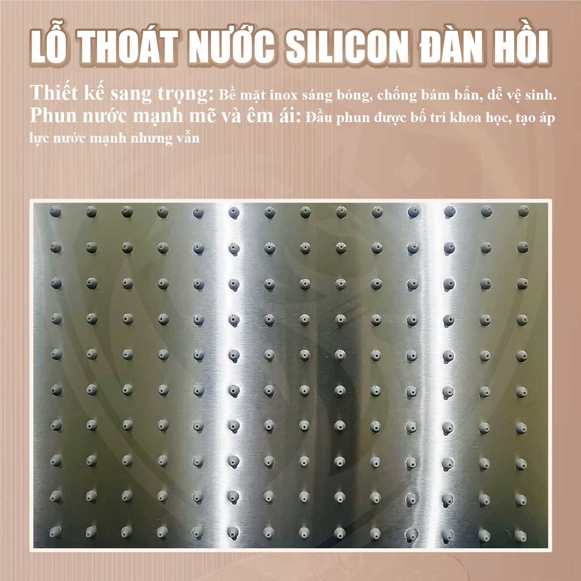 Sen cây tắm đứng Inox 304 F-1080 
