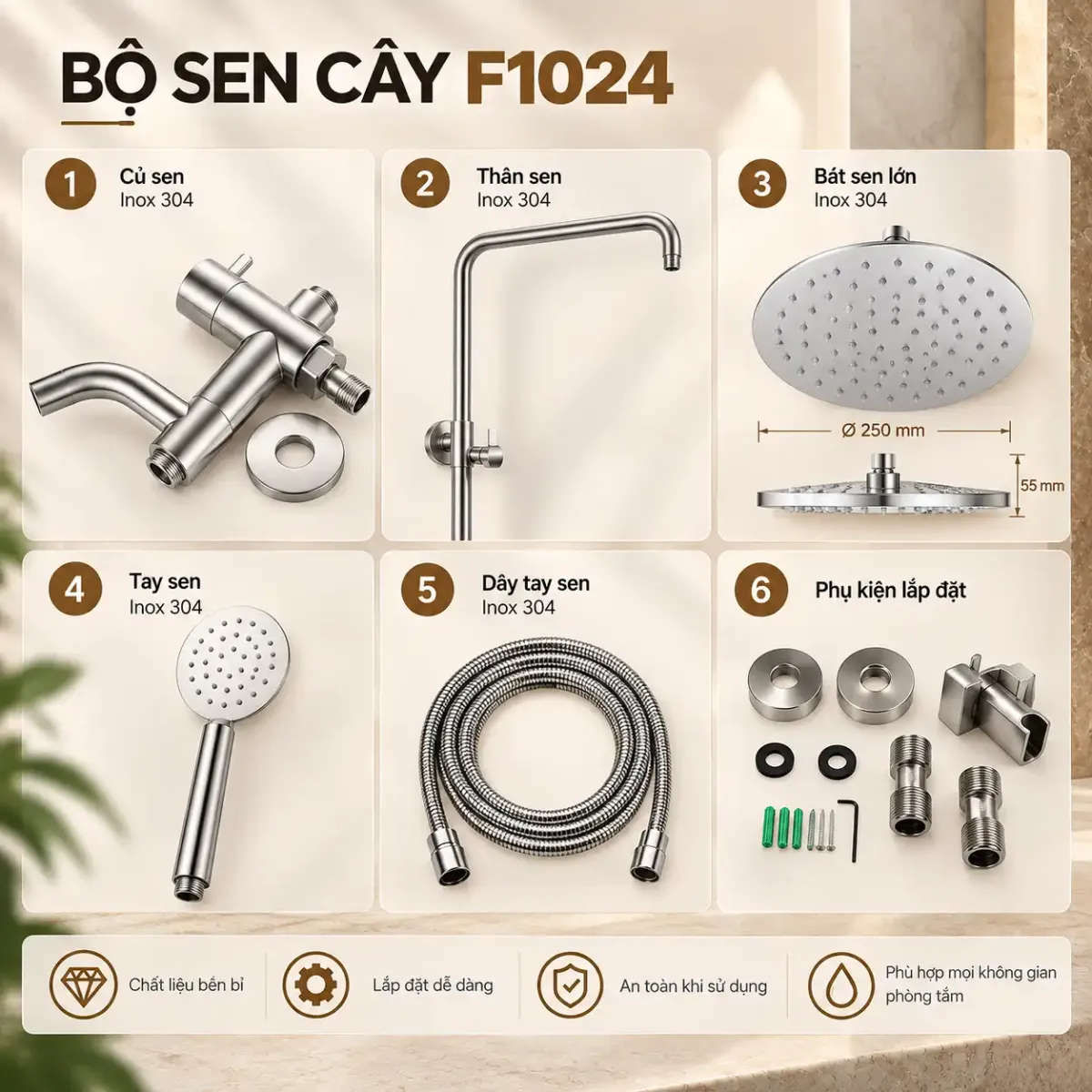 Sen Cây Cao Cấp F1024