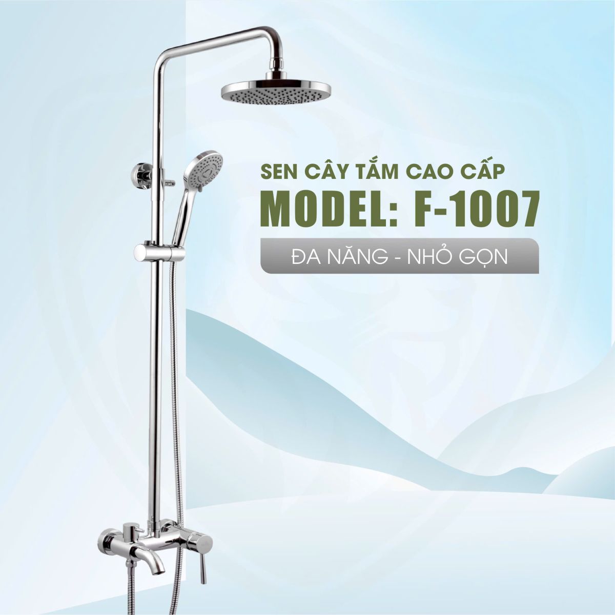Sen Cây Tắm Fotari Đồng Thau Mạ Crom Model - 1007