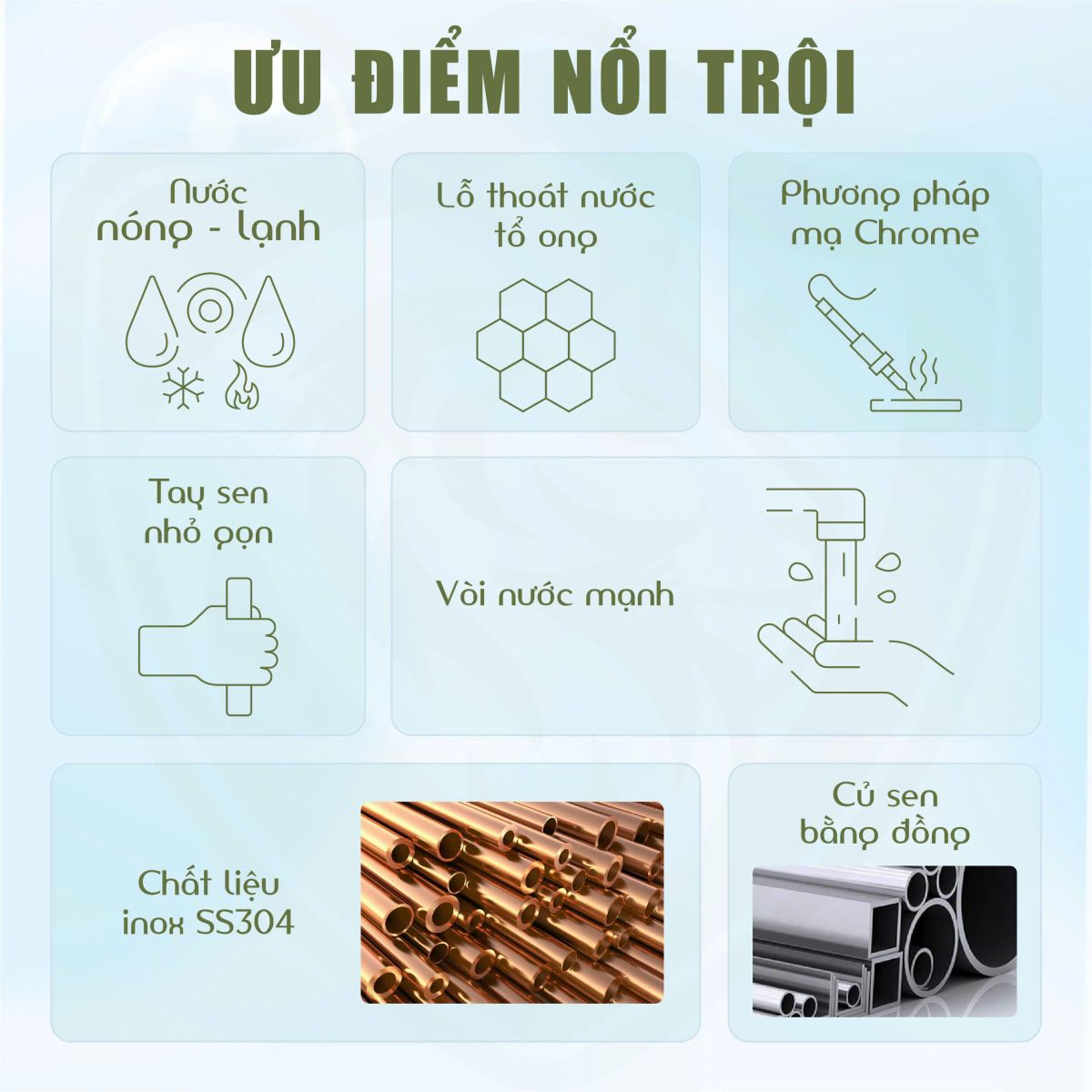 Sen Cây Tắm Fotari Đồng Thau Mạ Crom Model - 1007