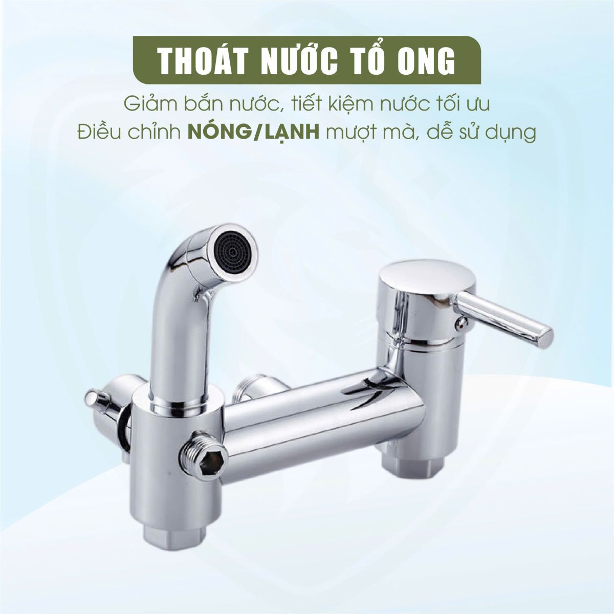 Sen Cây Tắm Fotari Đồng Thau Mạ Crom Model - 1007