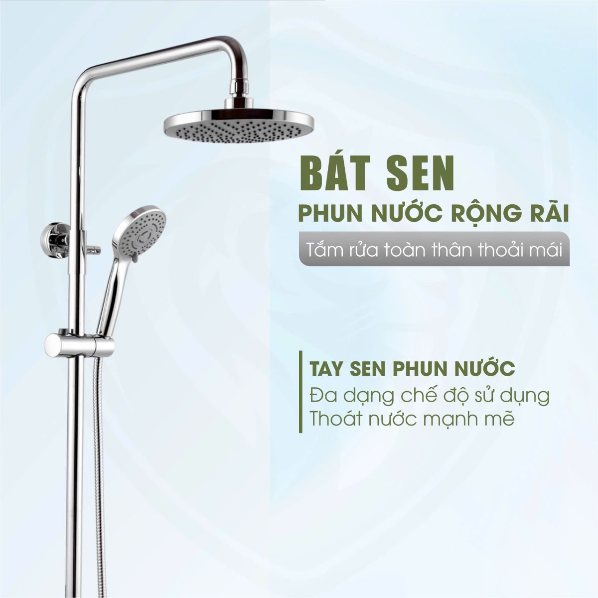 Sen Cây Tắm Fotari Đồng Thau Mạ Crom Model - 1007