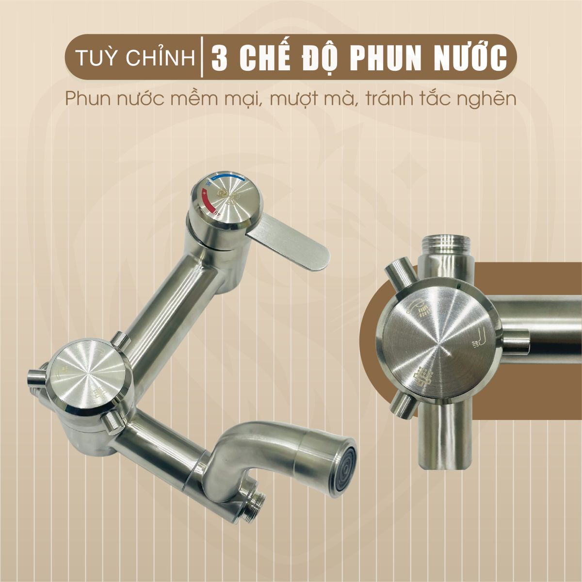 Sen Cây Fotari Nóng Lạnh Inox 304 Model - 1026