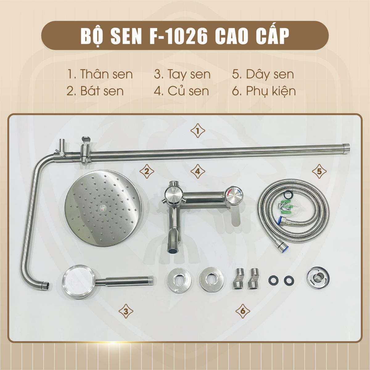 Sen Cây Fotari Nóng Lạnh Inox 304 Model - 1026