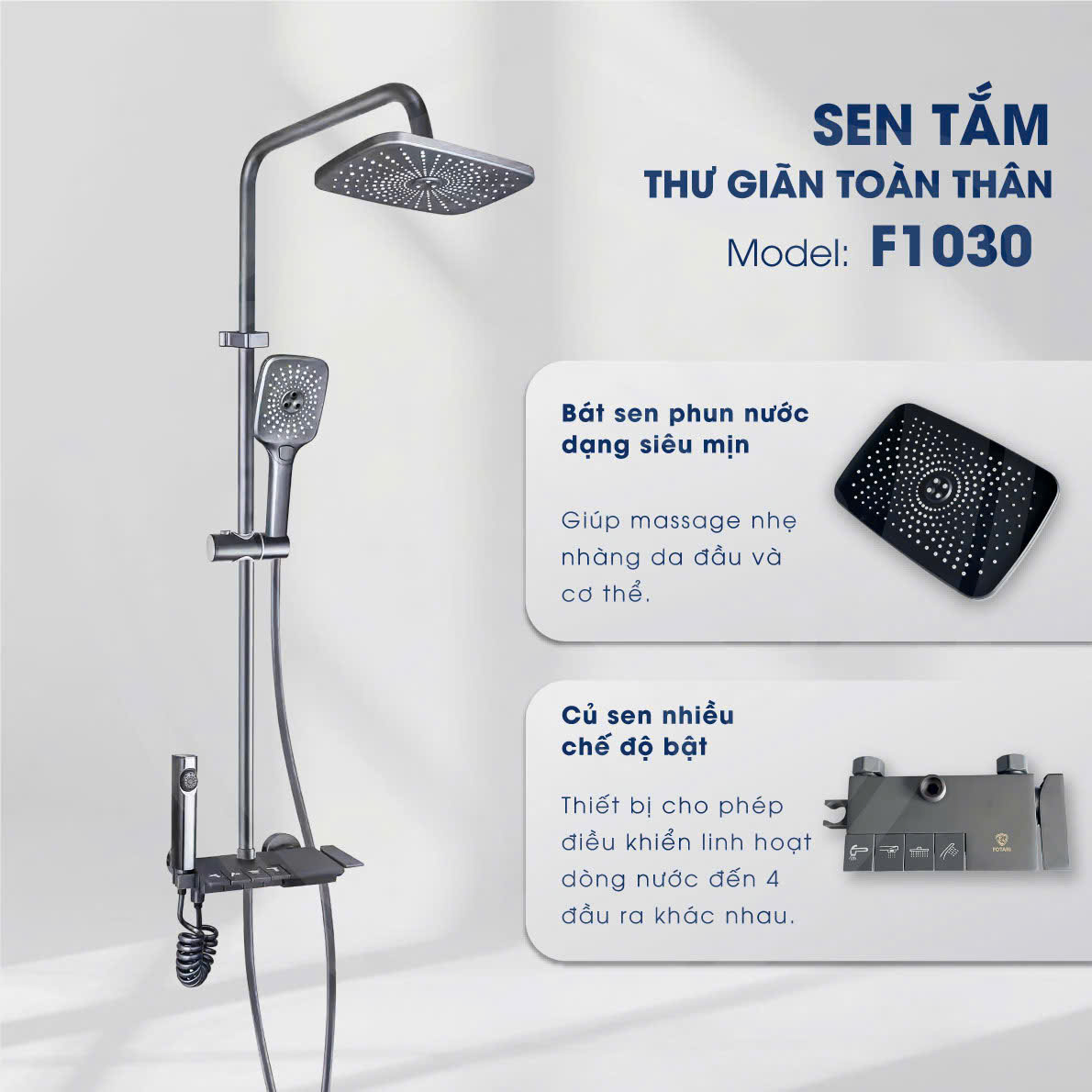 Sen Cây Fotari Đồng Thau Mạ Crom Sơn Tĩnh Điện Model - 1030