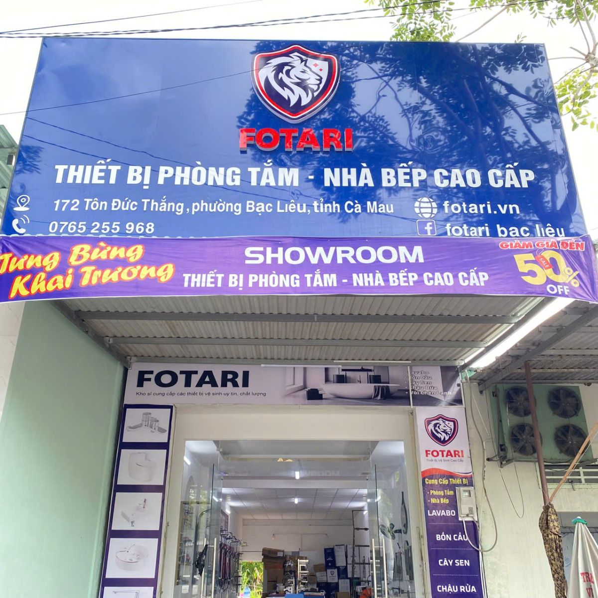 Showroom Thiết Bị Phòng Tắm Fotari Bạc Liêu