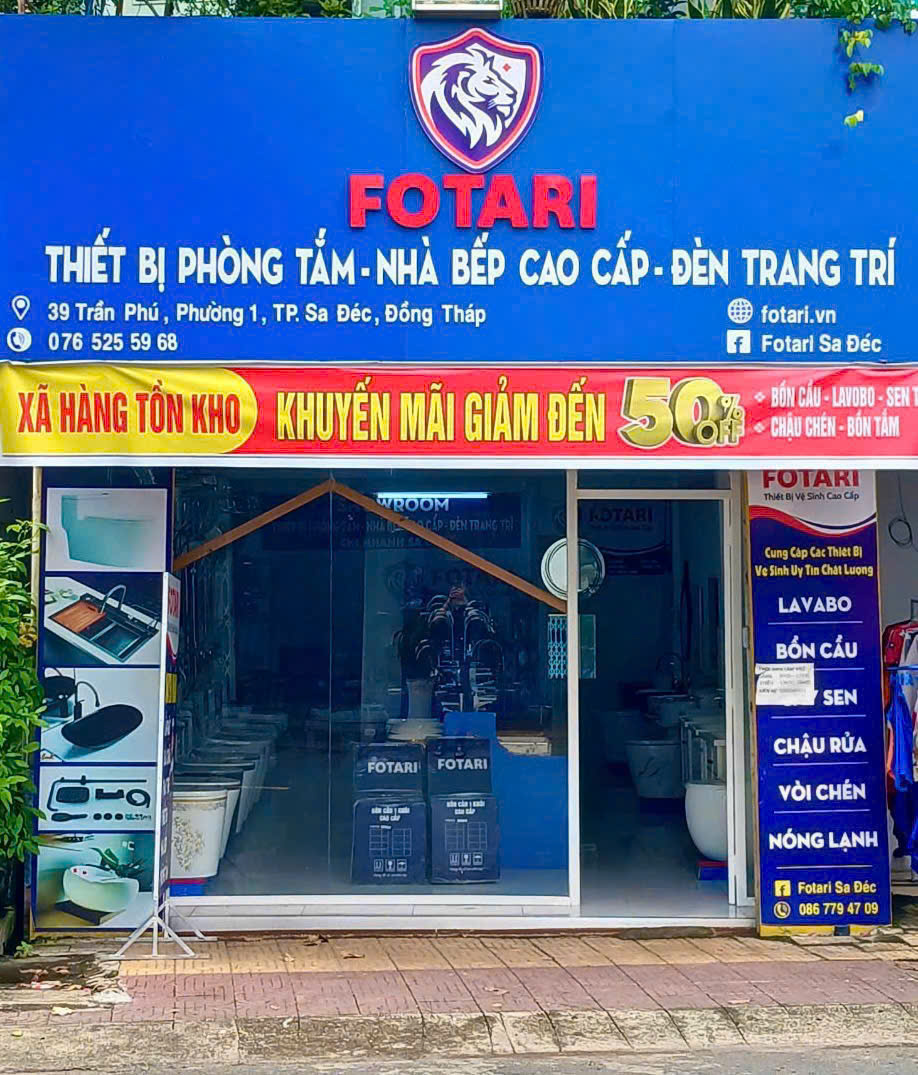 Showroom Thiết Bị Phòng Tắm Fotari Sa Đéc