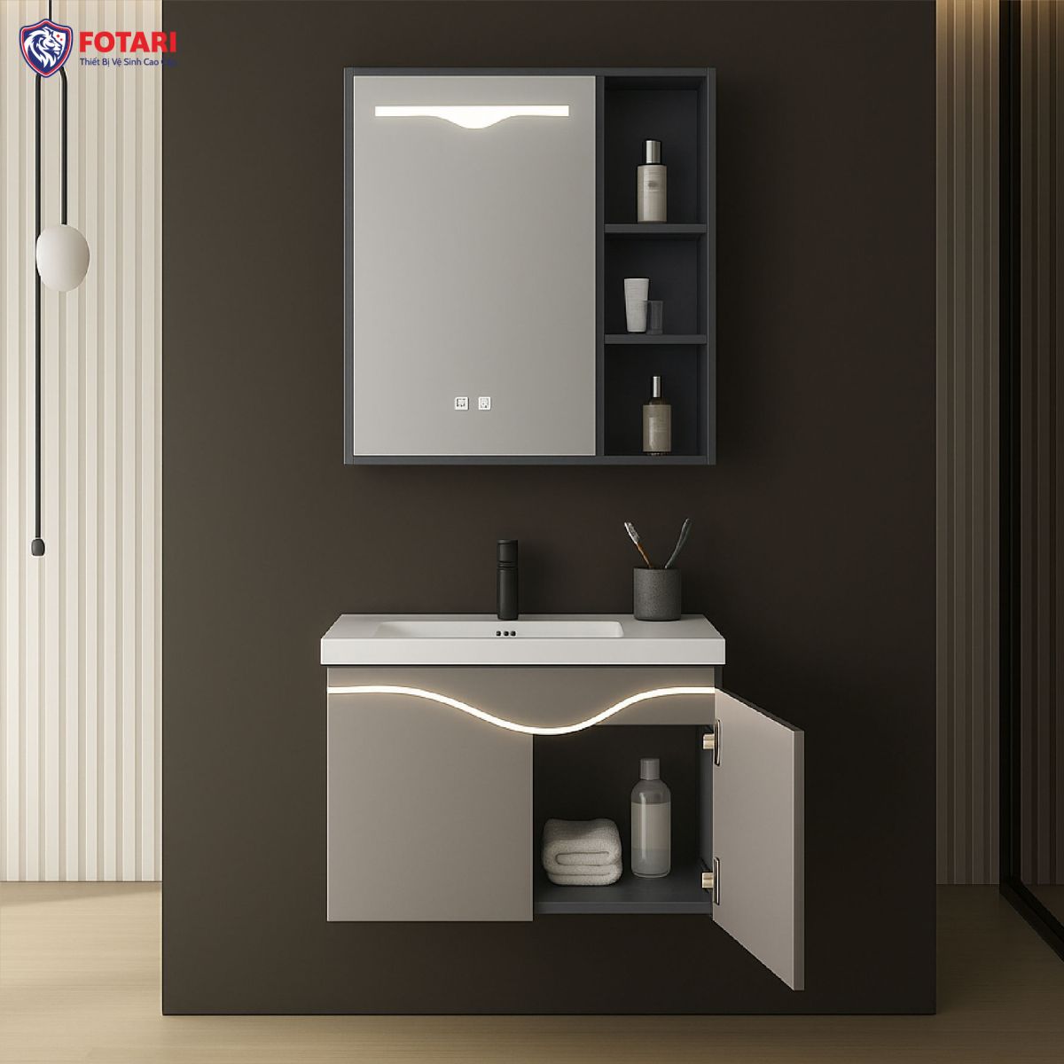 Tủ Thiên Nga Plywood Phủ Melamin 80cm TG2228 1