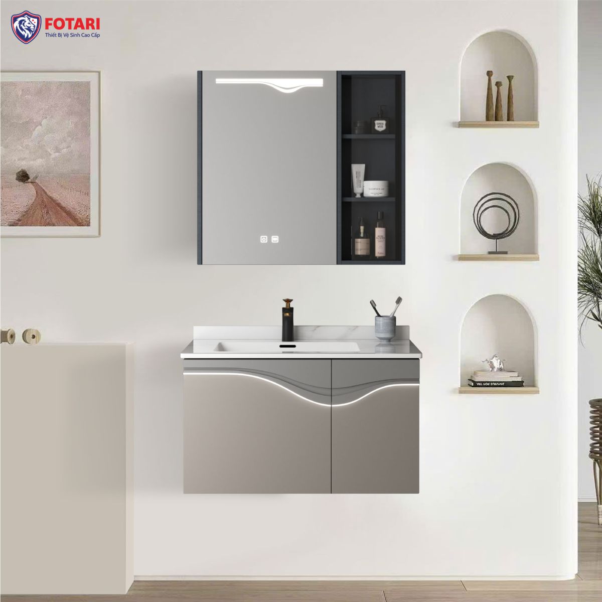 Tủ Thiên Nga Plywood Phủ Melamin 80cm TG2228 2