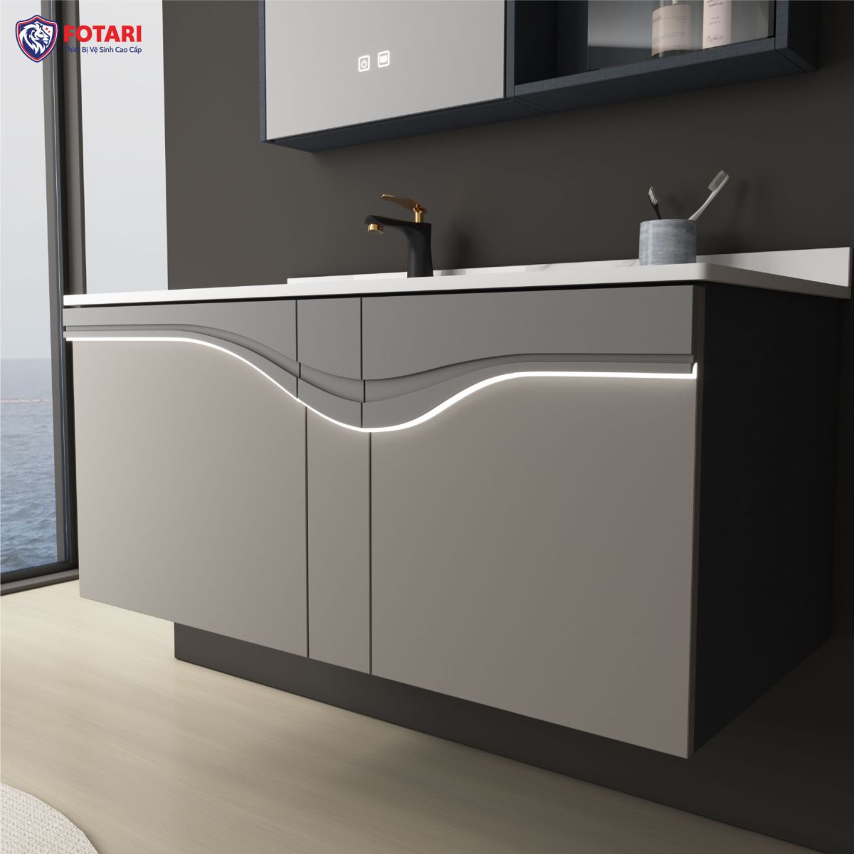 Tủ Thiên Nga Plywood Phủ Melamin 80cm TG2228 3