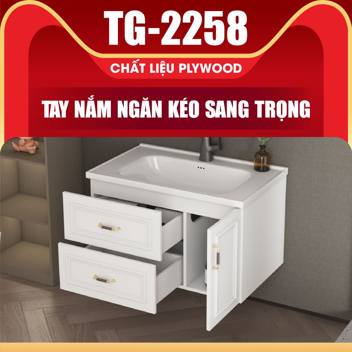 Tủ Gương Lavabo Phòng Tắm Fotari TG-2258 4