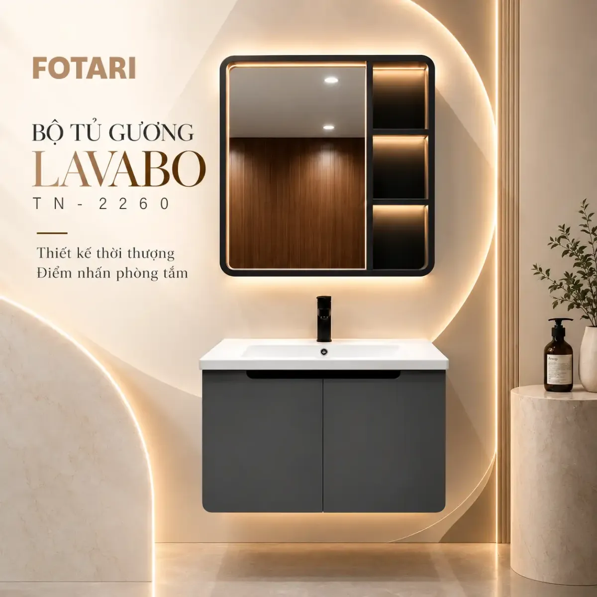 Tủ Lavabo Sứ Cao Cấp TN2260