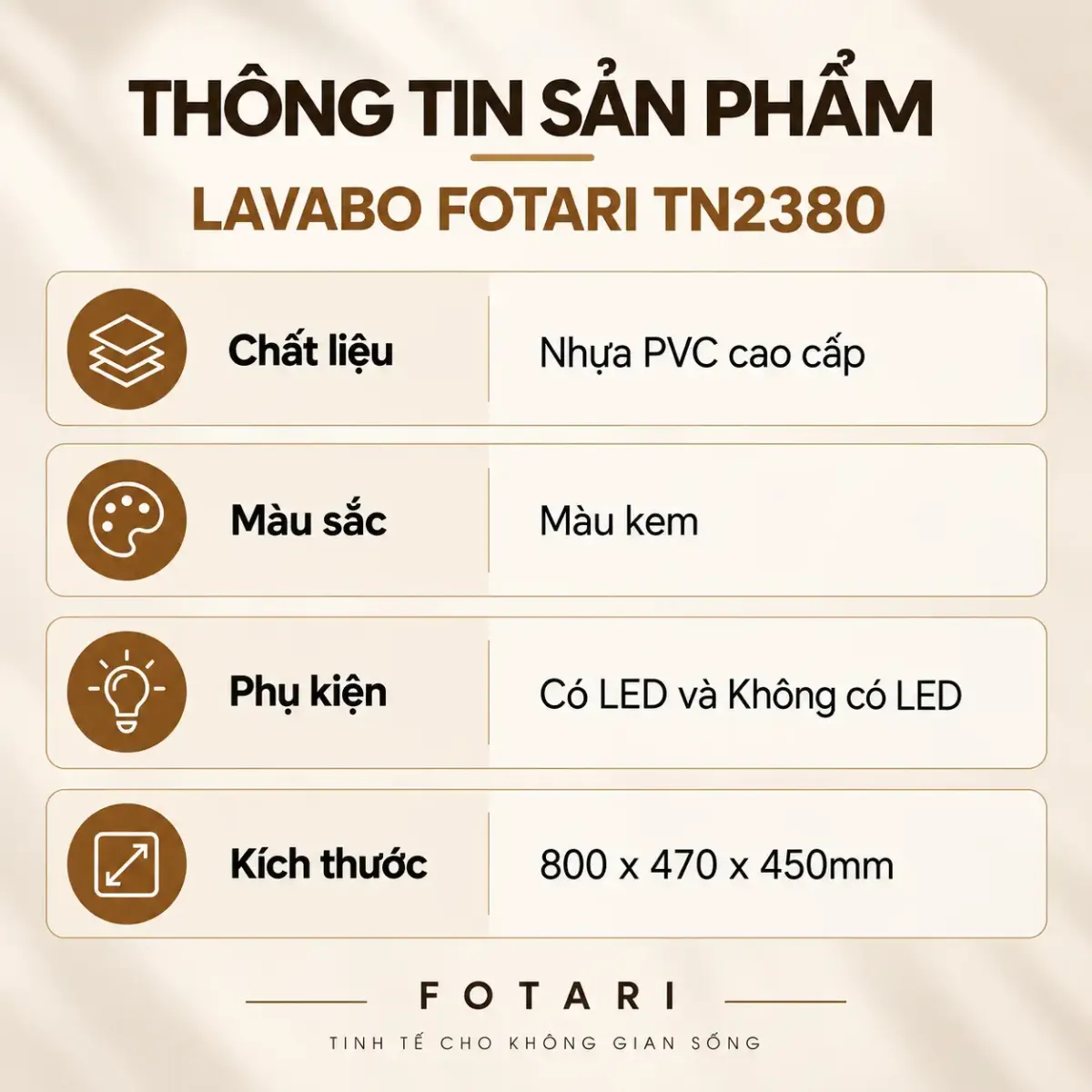 Tủ Lavabo Sứ Cao Cấp TN2380