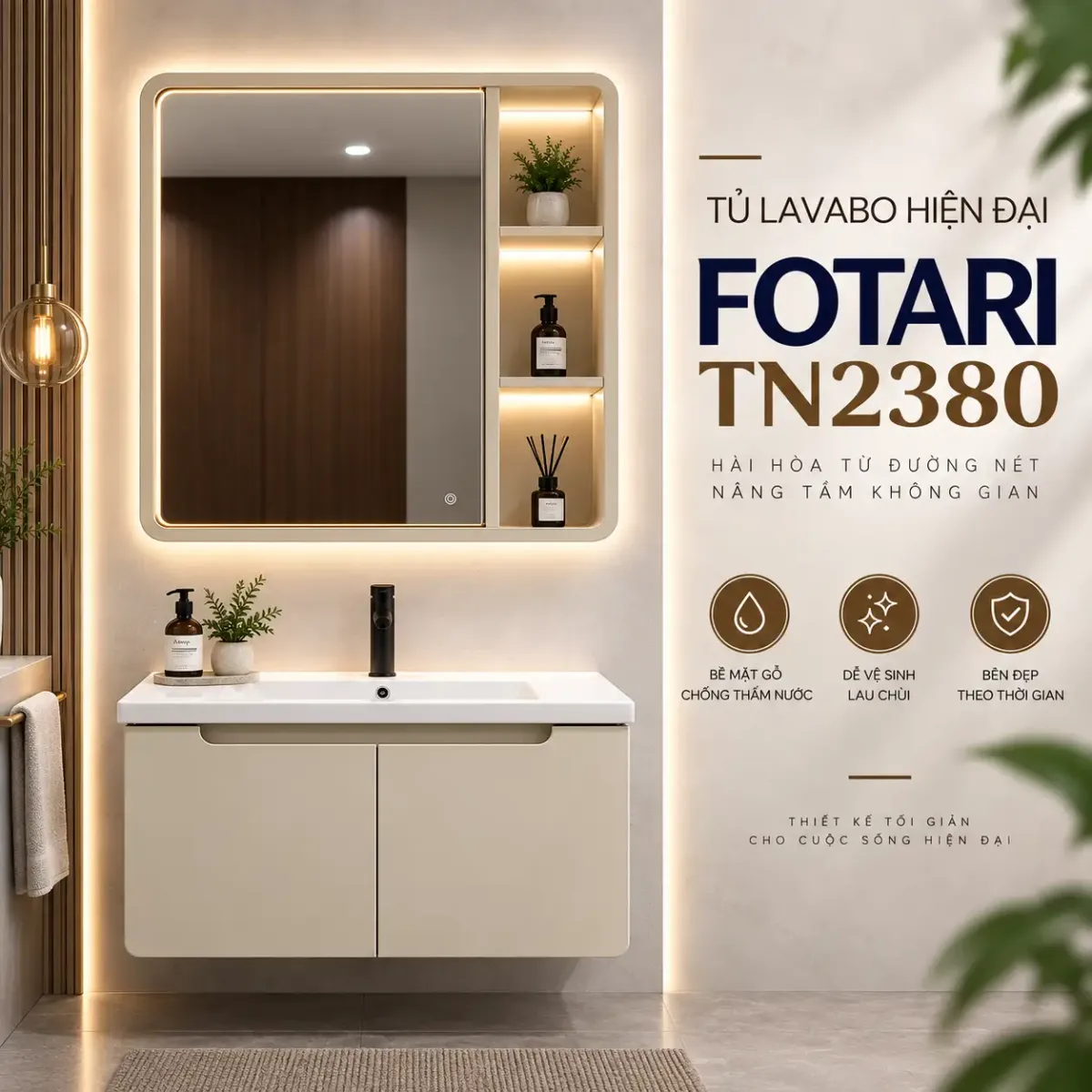Tủ Lavabo Sứ Cao Cấp TN2380