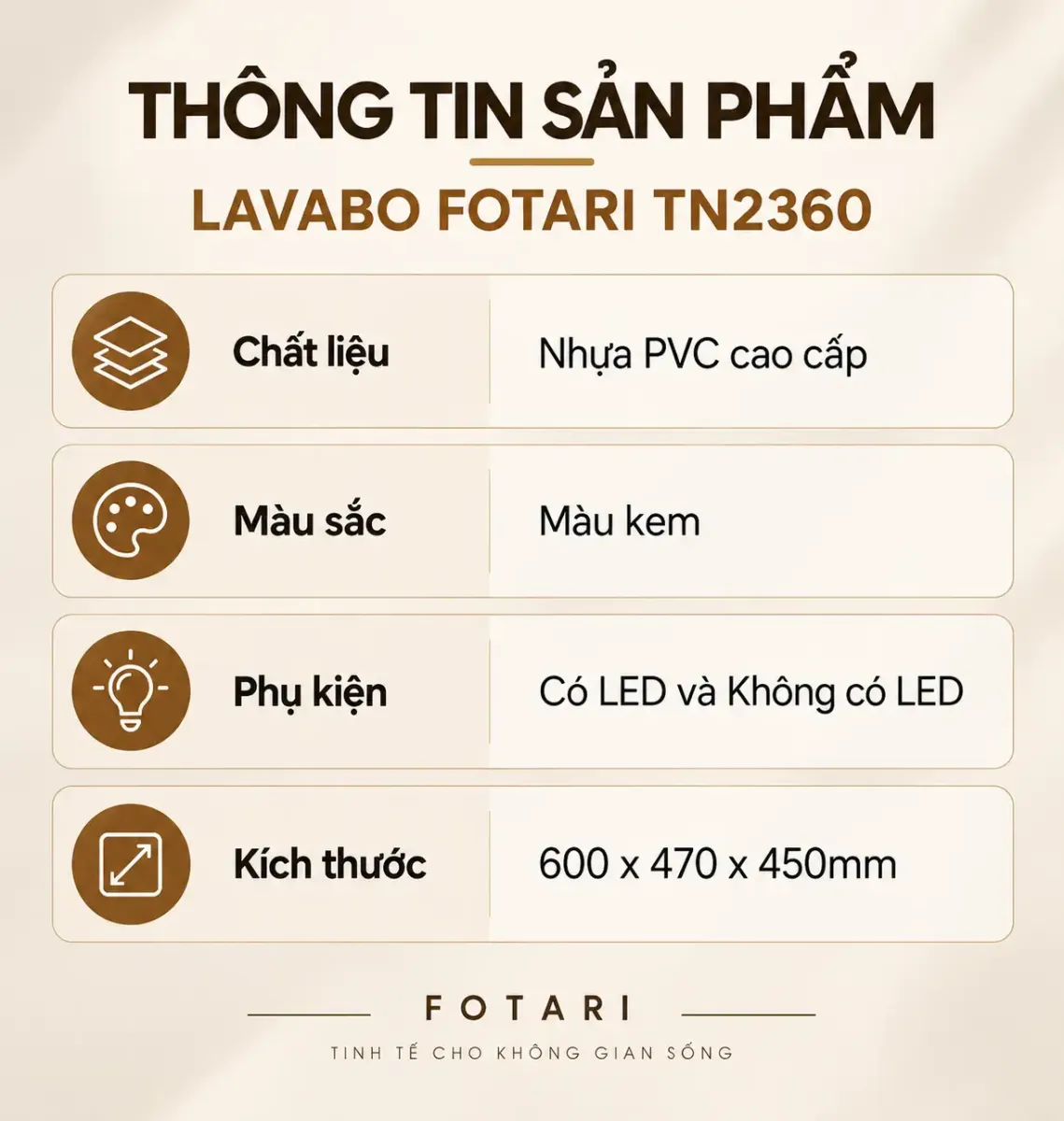 Tủ Lavabo sứ cao cấp TN-2360