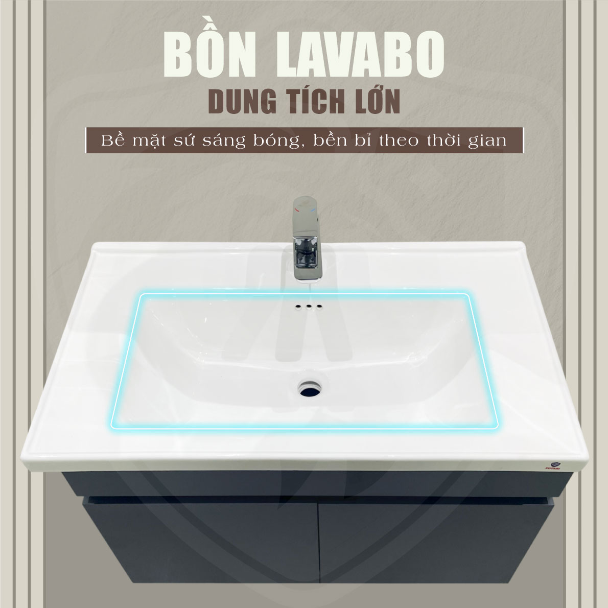 Tủ lavabo treo tường Fotari TN-2080