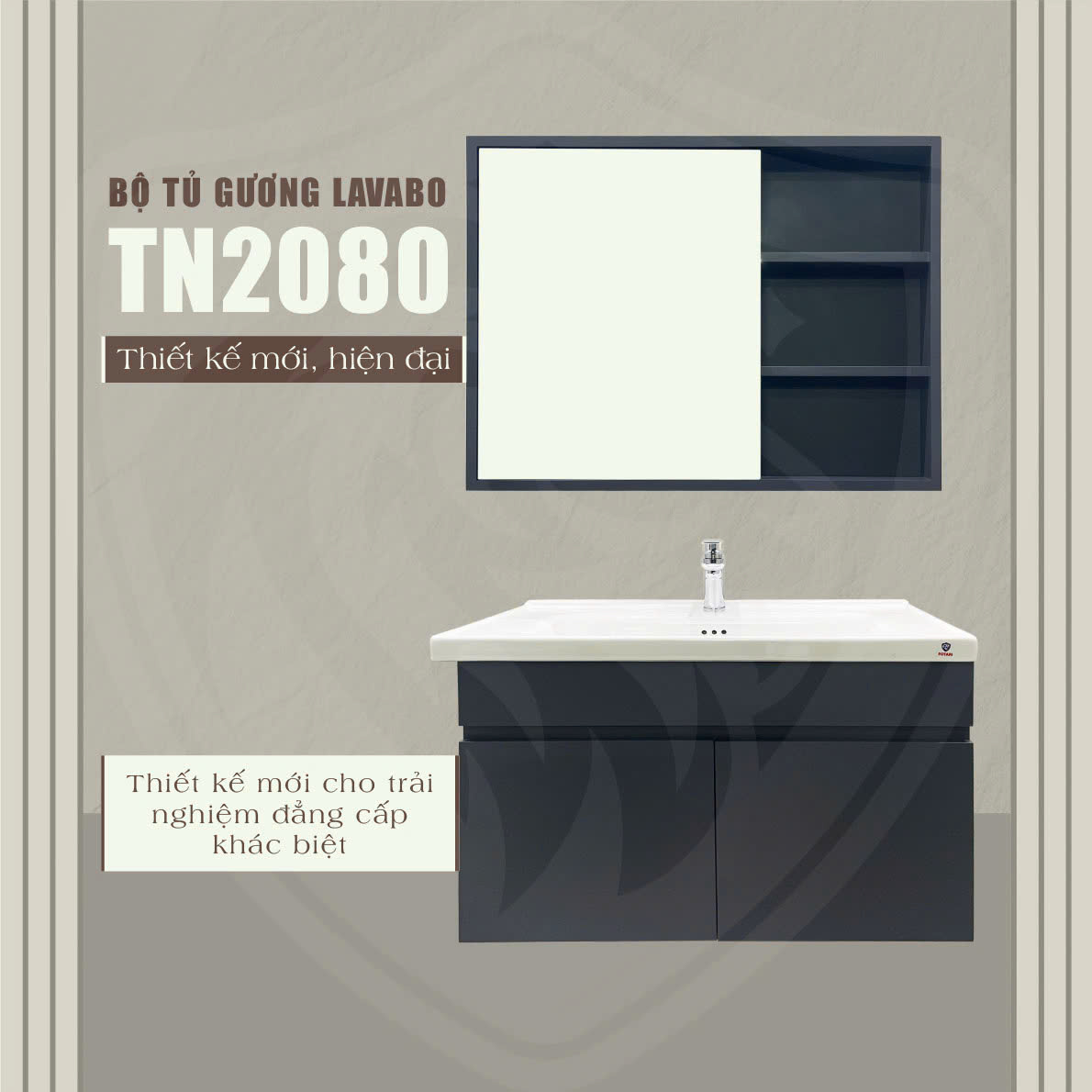 Tủ lavabo treo tường Fotari TN-2080