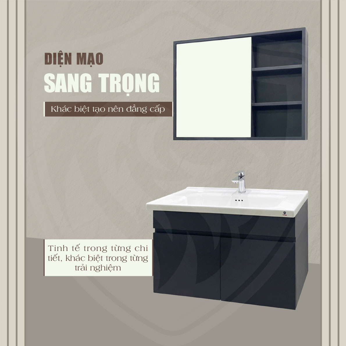 Tủ lavabo treo tường Fotari TN-2080